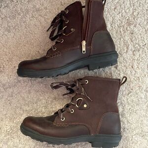 UGG chocolate lace up boots